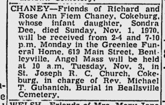 Sondra Dee Chaney obit